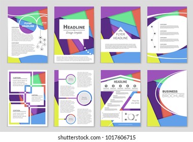 Abstract vector layout background set. For art template design, list, front page, mockup brochure theme style, banner, idea, cover, booklet, print, flyer, book, blank, card, ad, sign, sheet,, a4.