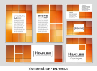 Abstract vector layout background set. For art template design, list, front page, mockup brochure theme style, banner, idea, cover, booklet, print, flyer, book, blank, card, ad, sign, sheet, a4.
