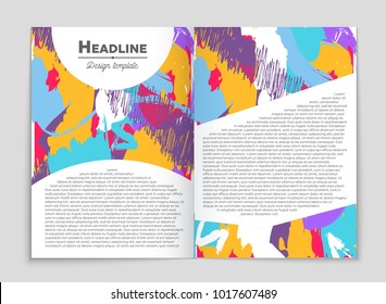 Abstract vector layout background set. For art template design, list, front page, mockup brochure theme style, banner, idea, cover, booklet, print, flyer, book, blank, card, ad, sign, sheet, a4