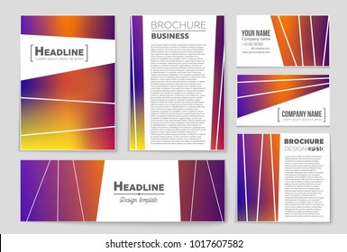 Abstract vector layout background set. For art template design, list, front page, mockup brochure theme style, banner, idea, cover, booklet, print, flyer, book, blank, card, ad, sign, sheet,, a4.