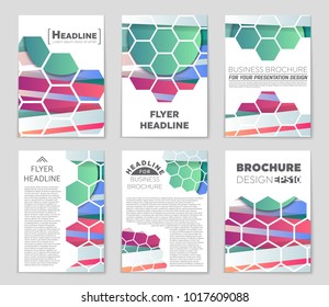 Abstract vector layout background set. For art template design, list, front page, mockup brochure theme style, banner, idea, cover, booklet, print, flyer, book, blank, card, ad, sign, sheet,, a4.