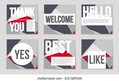 Abstract vector layout background set. For art template design, list, front page, mockup brochure theme style, banner, idea, cover, booklet, print, flyer, book, blank, card, ad, sign, sheet,, a4.