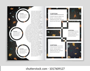 Abstract vector layout background set. For art template design, list, front page, mockup brochure theme style, banner, idea, cover, booklet, print, flyer, book, blank, card, ad, sign, sheet, a4