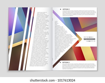 Abstract vector layout background set. For art template design, list, front page, mockup brochure theme style, banner, idea, cover, booklet, print, flyer, book, blank, card, ad, sign, sheet, a4