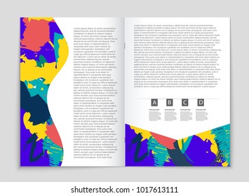 Abstract vector layout background set. For art template design, list, front page, mockup brochure theme style, banner, idea, cover, booklet, print, flyer, book, blank, card, ad, sign, sheet, a4
