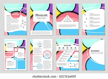 Abstract vector layout background set. For art template design, list, front page, mockup brochure theme style, banner, idea, cover, booklet, print, flyer, book, blank, card, ad, sign, sheet,, a4.