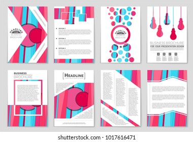 Abstract vector layout background set. For art template design, list, front page, mockup brochure theme style, banner, idea, cover, booklet, print, flyer, book, blank, card, ad, sign, sheet,, a4.
