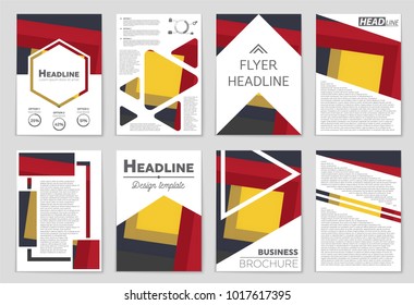 Abstract vector layout background set. For art template design, list, front page, mockup brochure theme style, banner, idea, cover, booklet, print, flyer, book, blank, card, ad, sign, sheet,, a4.