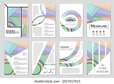 Abstract vector layout background set. For art template design, list, front page, mockup brochure theme style, banner, idea, cover, booklet, print, flyer, book, blank, card, ad, sign, sheet,, a4.