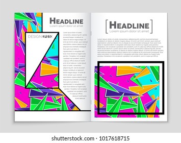 Abstract vector layout background set. For art template design, list, front page, mockup brochure theme style, banner, idea, cover, booklet, print, flyer, book, blank, card, ad, sign, sheet, a4.