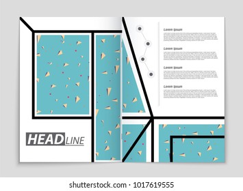 Abstract vector layout background set. For art template design, list, front page, mockup brochure theme style, banner, idea, cover, booklet, print, flyer, book, blank, card, ad, sign, sheet, a4