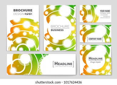Abstract vector layout background set. For art template design, list, front page, mockup brochure theme style, banner, idea, cover, booklet, print, flyer, book, blank, card, ad, sign, sheet, a4.