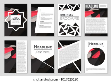 Abstract vector layout background set. For art template design, list, front page, mockup brochure theme style, banner, idea, cover, booklet, print, flyer, book, blank, card, ad, sign, sheet,, a4.
