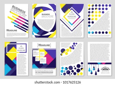 Abstract vector layout background set. For art template design, list, front page, mockup brochure theme style, banner, idea, cover, booklet, print, flyer, book, blank, card, ad, sign, sheet,, a4.