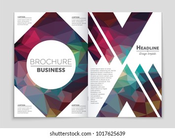 Abstract vector layout background set. For art template design, list, front page, mockup brochure theme style, banner, idea, cover, booklet, print, flyer, book, blank, card, ad, sign, sheet, a4