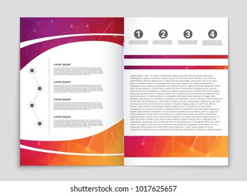 Abstract vector layout background set. For art template design, list, front page, mockup brochure theme style, banner, idea, cover, booklet, print, flyer, book, blank, card, ad, sign, sheet, a4