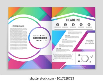 Abstract vector layout background set. For art template design, list, front page, mockup brochure theme style, banner, idea, cover, booklet, print, flyer, book, blank, card, ad, sign, sheet,, a4.