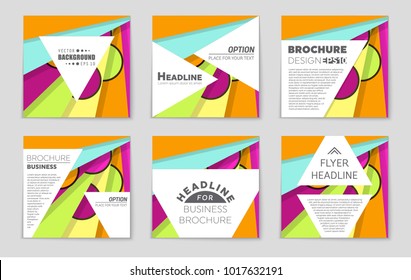 Abstract vector layout background set. For art template design, list, front page, mockup brochure theme style, banner, idea, cover, booklet, print, flyer, book, blank, card, ad, sign, sheet,, a4.
