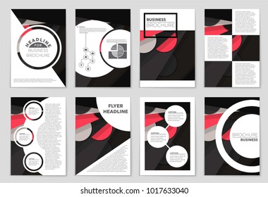 Abstract vector layout background set. For art template design, list, front page, mockup brochure theme style, banner, idea, cover, booklet, print, flyer, book, blank, card, ad, sign, sheet,, a4.
