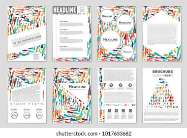 Abstract vector layout background set. For art template design, list, front page, mockup brochure theme style, banner, idea, cover, booklet, print, flyer, book, blank, card, ad, sign, sheet, a4