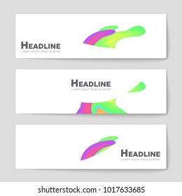 Abstract vector layout background set. For art template design, list, front page, mockup brochure theme style, banner, idea, cover, booklet, print, flyer, book, blank, card, ad, sign, sheet, a4