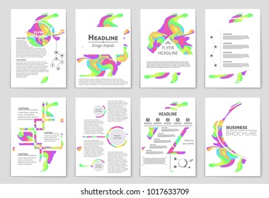 Abstract vector layout background set. For art template design, list, front page, mockup brochure theme style, banner, idea, cover, booklet, print, flyer, book, blank, card, ad, sign, sheet, a4