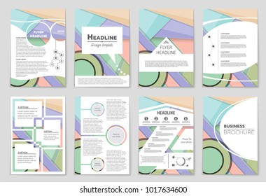 Abstract vector layout background set. For art template design, list, front page, mockup brochure theme style, banner, idea, cover, booklet, print, flyer, book, blank, card, ad, sign, sheet,, a4.