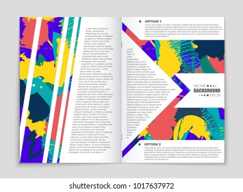 Abstract vector layout background set. For art template design, list, front page, mockup brochure theme style, banner, idea, cover, booklet, print, flyer, book, blank, card, ad, sign, sheet, a4