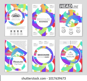 Abstract vector layout background set. For art template design, list, front page, mockup brochure theme style, banner, idea, cover, booklet, print, flyer, book, blank, card, ad, sign, sheet, a4