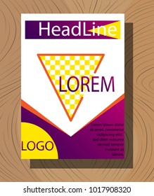 Abstract vector layout background set. For art template design, list, front page.