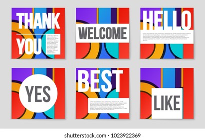 Abstract vector layout background set. For art template design, list, front page, mockup brochure theme style, banner, idea, cover, booklet, print, flyer, book, blank, card, ad, sign, sheet,, a4.