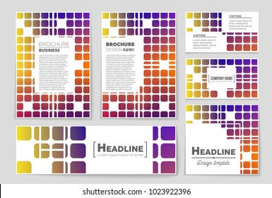 Abstract vector layout background set. For art template design, list, front page, mockup brochure theme style, banner, idea, cover, booklet, print, flyer, book, blank, card, ad, sign, sheet, a4.