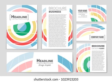 Abstract vector layout background set. For art template design, list, front page, mockup brochure theme style, banner, idea, cover, booklet, print, flyer, book, blank, card, ad, sign, sheet, a4.