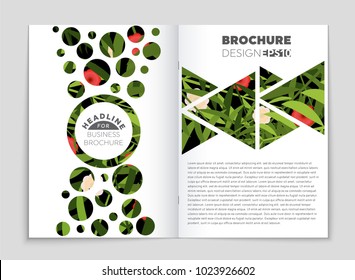 Abstract vector layout background set. For art template design, list, front page, mockup brochure theme style, banner, idea, cover, booklet, print, flyer, book, blank, card, ad, sign, sheet, a4