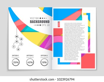 Abstract vector layout background set. For art template design, list, front page, mockup brochure theme style, banner, idea, cover, booklet, print, flyer, book, blank, card, ad, sign, sheet,, a4.