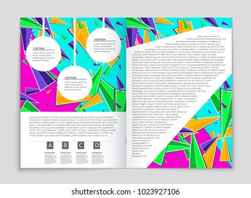 Abstract vector layout background set. For art template design, list, front page, mockup brochure theme style, banner, idea, cover, booklet, print, flyer, book, blank, card, ad, sign, sheet, a4.