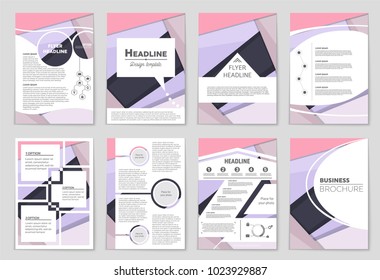 Abstract vector layout background set. For art template design, list, front page, mockup brochure theme style, banner, idea, cover, booklet, print, flyer, book, blank, card, ad, sign, sheet,, a4.