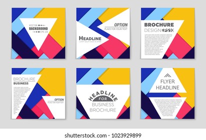Abstract vector layout background set. For art template design, list, front page, mockup brochure theme style, banner, idea, cover, booklet, print, flyer, book, blank, card, ad, sign, sheet,, a4.