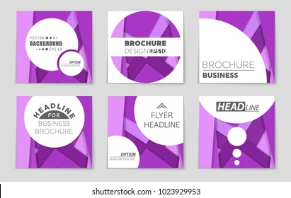 Abstract vector layout background set. For art template design, list, front page, mockup brochure theme style, banner, idea, cover, booklet, print, flyer, book, blank, card, ad, sign, sheet,, a4.