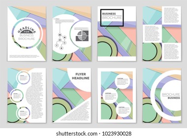 Abstract vector layout background set. For art template design, list, front page, mockup brochure theme style, banner, idea, cover, booklet, print, flyer, book, blank, card, ad, sign, sheet,, a4.