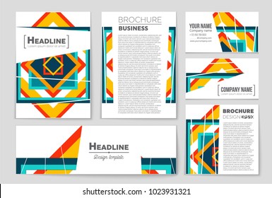 Abstract vector layout background set. For art template design, list, front page, mockup brochure theme style, banner, idea, cover, booklet, print, flyer, book, blank, card, ad, sign, sheet, a4.
