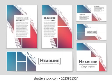 Abstract vector layout background set. For art template design, list, front page, mockup brochure theme style, banner, idea, cover, booklet, print, flyer, book, blank, card, ad, sign, sheet, a4.