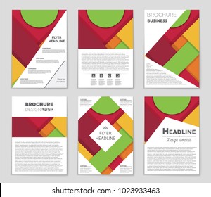 Abstract vector layout background set. For art template design, list, front page, mockup brochure theme style, banner, idea, cover, booklet, print, flyer, book, blank, card, ad, sign, sheet,, a4.
