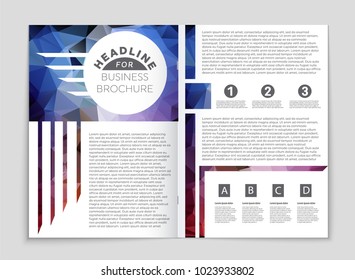 Abstract vector layout background set. For art template design, list, front page, mockup brochure theme style, banner, idea, cover, booklet, print, flyer, book, blank, card, ad, sign, sheet, a4