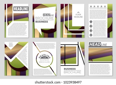 Abstract vector layout background set. For art template design, list, front page, mockup brochure theme style, banner, idea, cover, booklet, print, flyer, book, blank, card, ad, sign, sheet,, a4.