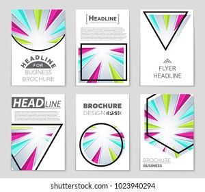 Abstract vector layout background set. For art template design, list, front page, mockup brochure theme style, banner, idea, cover, booklet, print, flyer, book, blank, card, ad, sign, sheet, a4.
