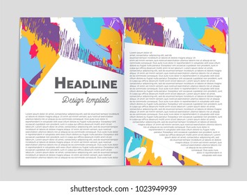 Abstract vector layout background set. For art template design, list, front page, mockup brochure theme style, banner, idea, cover, booklet, print, flyer, book, blank, card, ad, sign, sheet, a4