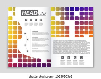Abstract vector layout background set. For art template design, list, front page, mockup brochure theme style, banner, idea, cover, booklet, print, flyer, book, blank, card, ad, sign, sheet, a4.