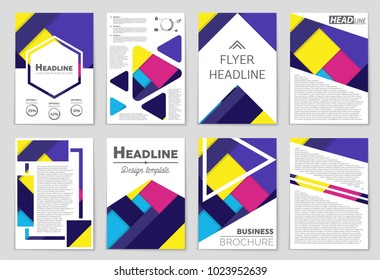 Abstract vector layout background set. For art template design, list, front page, mockup brochure theme style, banner, idea, cover, booklet, print, flyer, book, blank, card, ad, sign, sheet,, a4.