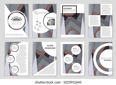 Abstract vector layout background set. For art template design, list, front page, mockup brochure theme style, banner, idea, cover, booklet, print, flyer, book, blank, card, ad, sign, sheet,, a4.